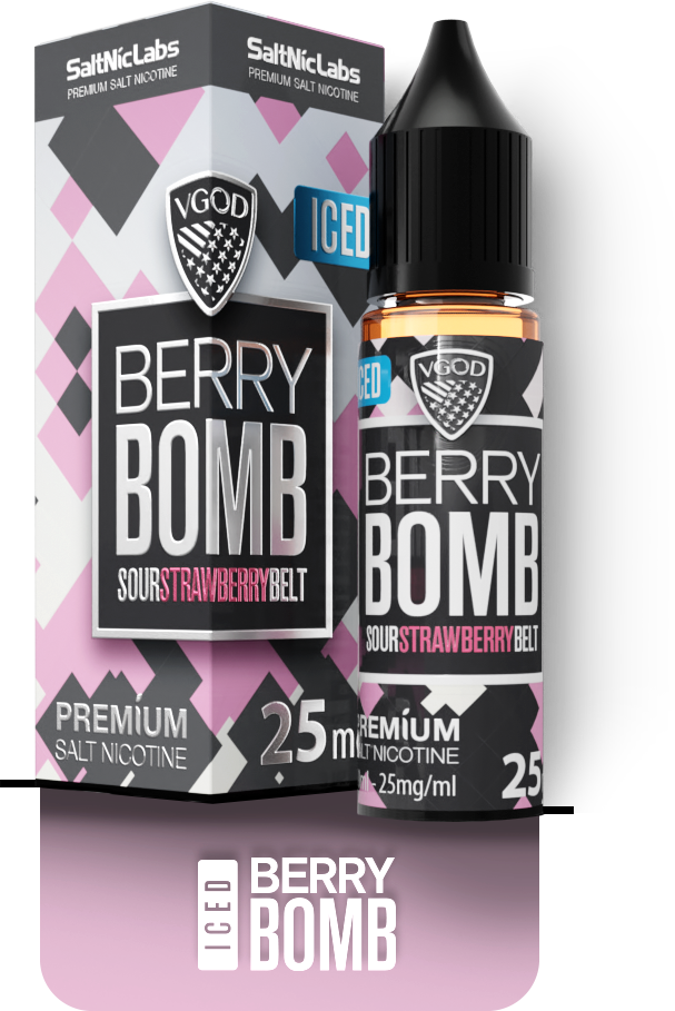 سالت نیکوتین ویگاد توت‌فرنگی یخ VGOD Berry Bomb Ice