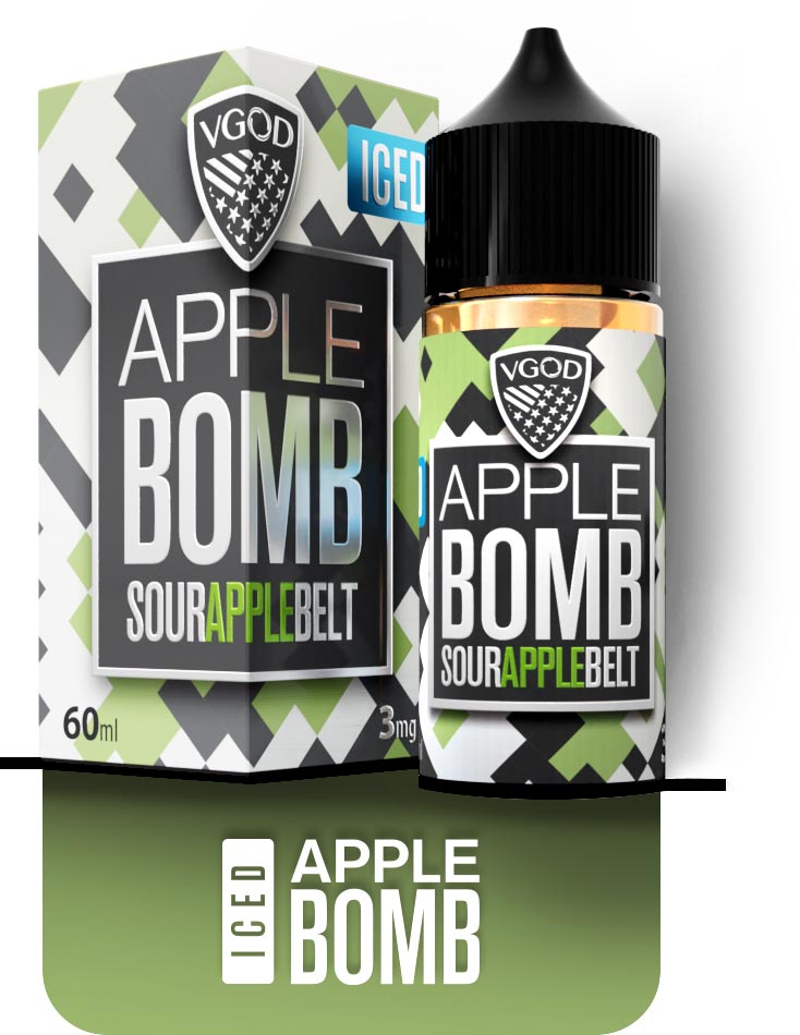 جوس ویگاد سیب سبز یخ VGOD Apple Bomb Iced