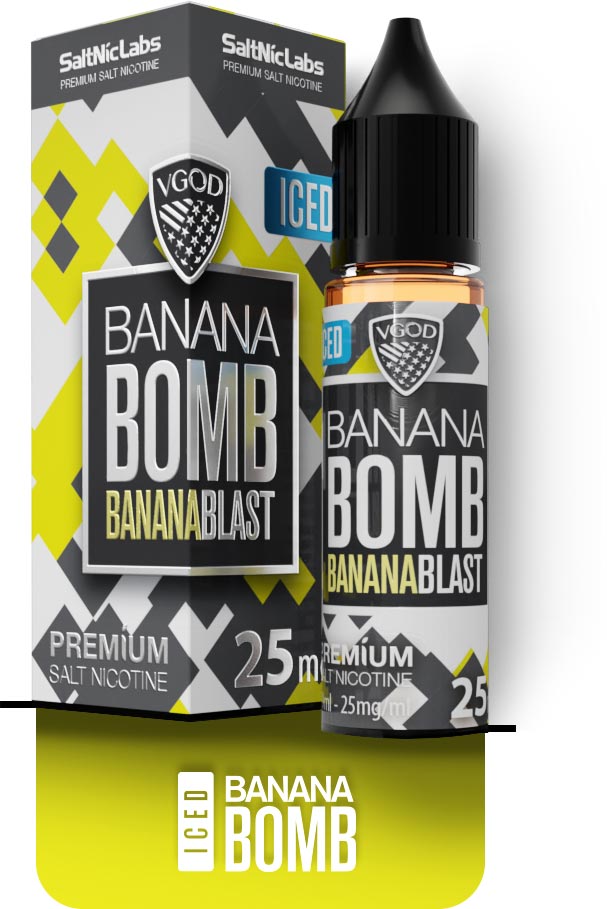 سالت نیکوتین ویگاد موز یخ VGOD Banana Bomb Iced