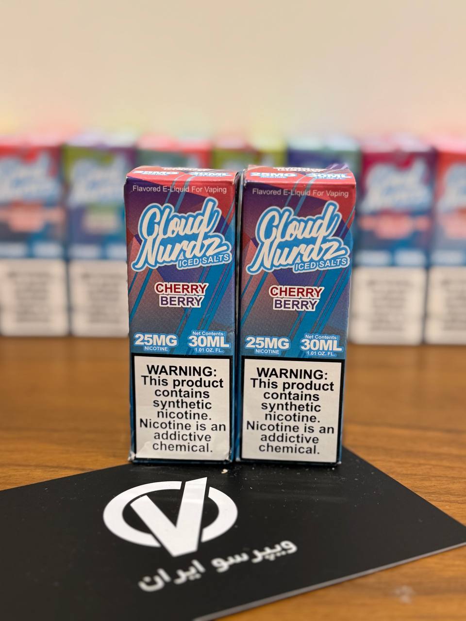 سالت نیکوتین آلبالو بری یخ کلود نردز Cloud Nurdz Iced Cherry Berry 30ml