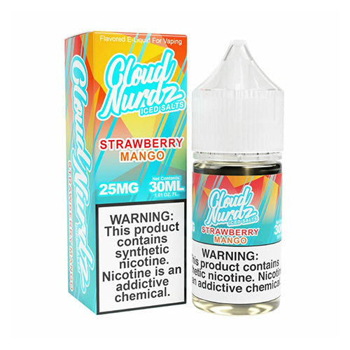 سالت نیکوتین توت فرنگی انبه یخ کلود نردز Cloud Nurdz Iced Strawberry Mango 30ml