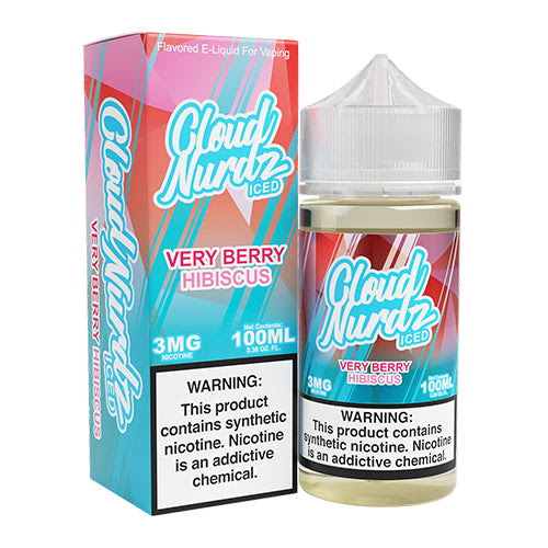 جوس یخی بری هیبیسکوس کلود نردز | Cloud Nurdz Very Berry Hibiscus Iced 100ml