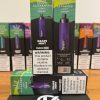 ویپ یکبار مصرف الفاخر انگور نعنا Al Fakher Crown Bar Grape Mint 15000 Puff Pro با نمایشگر LED