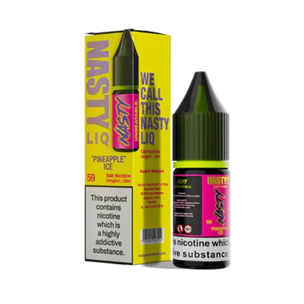 سالت آناناس یخ نستی ۱۰ میل | Nasty Pineapple Ice Liq 59 10ML
