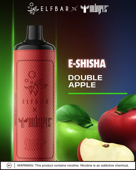 ویپ یکبار مصرف دکترویپ الفبار دو سیب | ElfBar x Dr Vapes Double Apple 20000 Puff