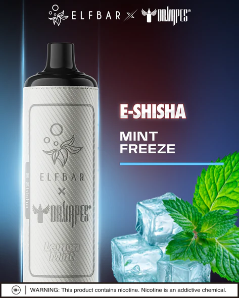 ویپ یکبار مصرف دکترویپ الفبار نعناع یخی | ElfBar x Dr Vapes Mint Freeze 20000 Puff