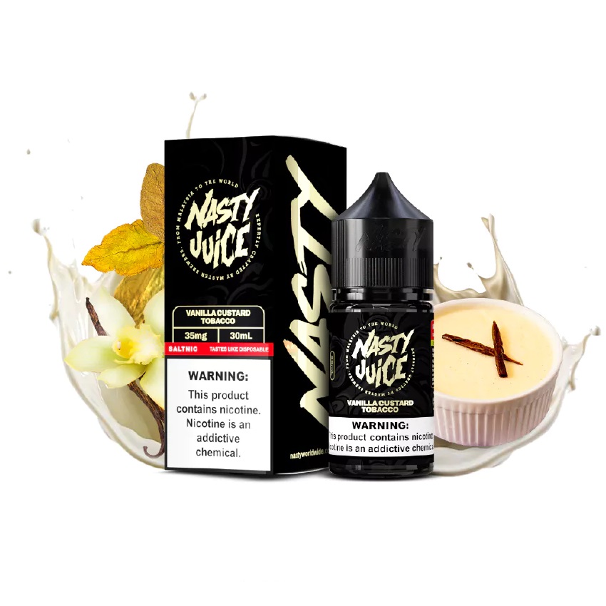 سالت تنباکو وانیل کاستارد نستی | Nasty Vanilla Custard Tobacco 30ML