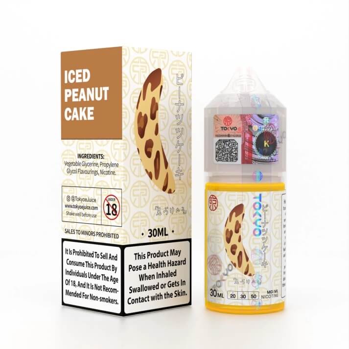 سالت کیک بادام زمینی موز یخ توکیو | Tokyo Iced Peanut Cake 30ml