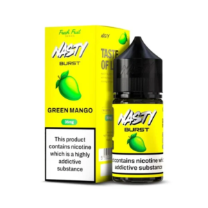 سالت انبه سبز نستی ۳۰ میلی‌لیتر اورجینال مالزی طعم انبه کال ملس خنک لاین برست | Nasty Burst Green Mango Salt 30ml