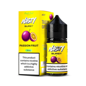 سالت پشن فروت نستی ۳۰ میلی‌لیتر اورجینال مالزی طعم میوه استوایی ملس خنک لاین برست | Nasty Burst Passion Fruit Salt 30ml