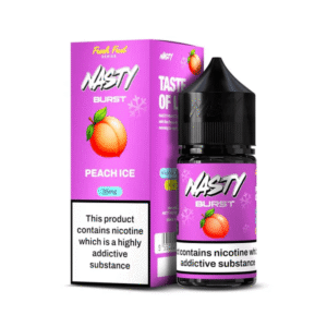 سالت هلو یخ نستی ۳۰ میلی‌لیتر اورجینال مالزی طعم هلو یخی خنک لاین برست | Nasty Burst Peach Ice Salt 30ml