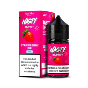 سالت توت فرنگی یخ نستی ۳۰ میلی‌لیتر اورجینال مالزی طعم توت فرنگی یخی خنک لاین برست | Nasty Burst Strawberry Ice Salt 30ml