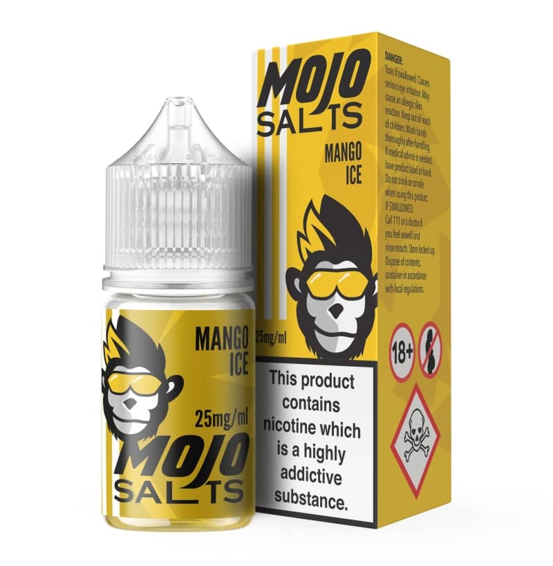 سالت نیکوتین انبه یخ موجو اورجینال ۳۰ میل با طعم استوایی انبه و خنکی یخ | MOJO Mango Ice 30ML