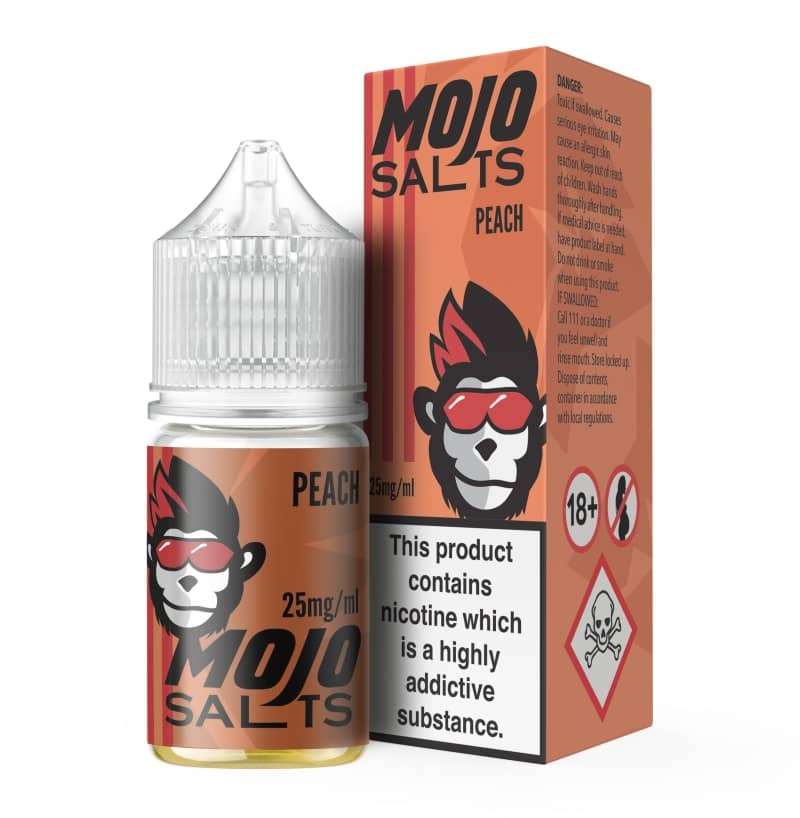 سالت نیکوتین هلو یخ موجو اورجینال ۳۰ میل با طعم شیرین هلو و خنکی یخ | MOJO Peach Ice 30ML
